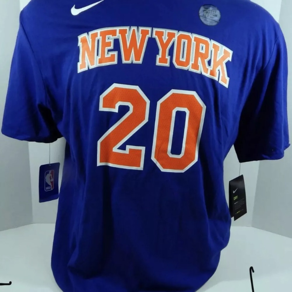 NIKE  New York Knicks Kevin Knox #20 DriFit Blue T-Shirt Men’s Size L